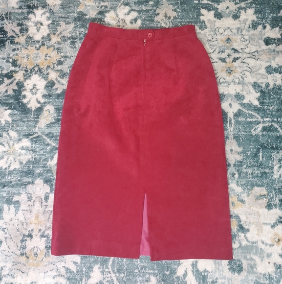VINTAGE ultrasuede Adolph Schuman for Lilli Ann skirt - Picture 4 of 9